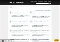 Sites similar to usabledatabases.com