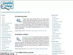 Sites similar to usablehelp.com