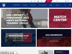 Sites similar to usacricket.org