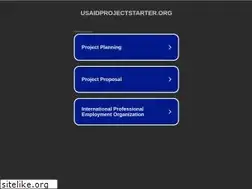 Sites similar to usaidprojectstarter.org