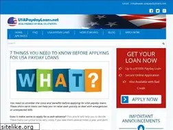 Sites similar to usapaydayloans.net