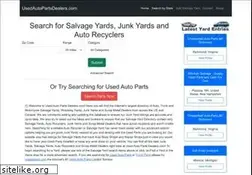 Sites similar to usedautopartsdealers.com