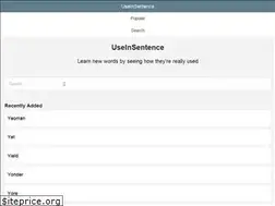 Sites similar to useinsentence.com