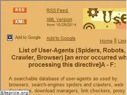 Sites similar to user-agents.org
