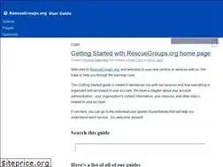 Sites similar to userguide.rescuegroups.org