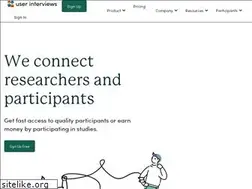 Sites similar to userinterviews.co