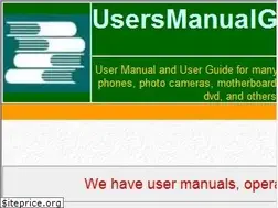 Sites similar to usersmanualguide.com