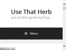 Sites similar to usethatherb.com