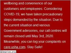 Sites similar to usha.com