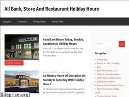 Sites similar to usholidayhours.net