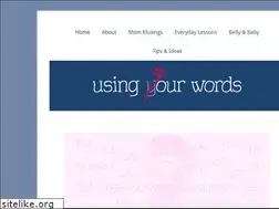 Sites similar to usingourwords.com