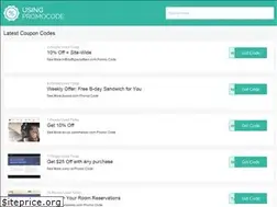 Sites similar to usingpromocode.com