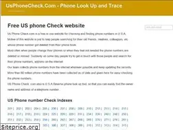 Sites similar to usphonecheck.com