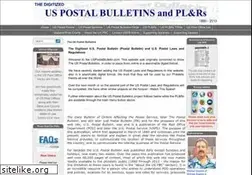 Sites similar to uspostalbulletins.com