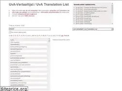 Sites similar to uva-vertaallijst.nl