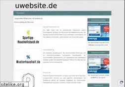 Sites similar to uwebsite.de