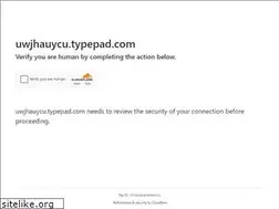 Sites similar to uwjhauycu.typepad.com
