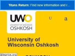 Sites similar to uwosh.edu