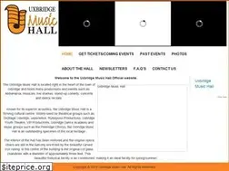 Sites similar to uxbridgemusichall.com