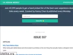 Sites similar to uxdesignweekly.com