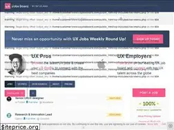 Sites similar to uxjobsboard.com