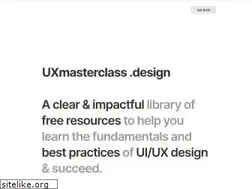 Sites similar to uxmasterclass.design