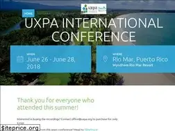 Sites similar to uxpa2018.org
