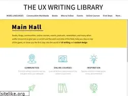 Sites similar to uxwritinglibrary.com