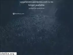 Sites similar to uygarkeskin.wordpress.com