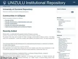 Sites similar to uzspace.unizulu.ac.za