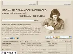 Sites similar to v-vissotsky.ru