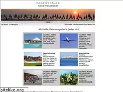 Sites similar to vacations.de