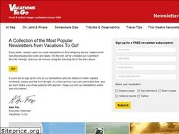 Sites similar to vacationstogonewsletters.com