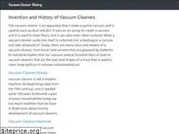 Sites similar to vacuumcleanerhistory.com