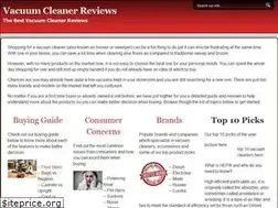 Sites similar to vacuumcleanerreviewsmaster.com