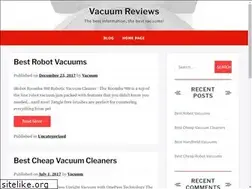 Sites similar to vacuumreviews.us