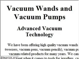 Sites similar to vacuumwand.com