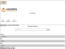 Sites similar to vadenchevrolet.com