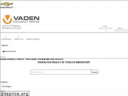 Sites similar to vadenchevroletpooler.com