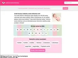 Sites similar to vaikisku-vardu-reiksmes.com
