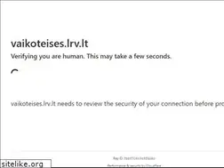 Sites similar to vaikoteises.lt