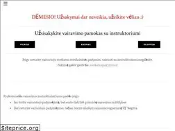 Sites similar to vairavimopamokos.lt