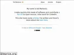 Sites similar to val.markovic.io