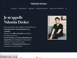 Sites similar to valentindecker.com