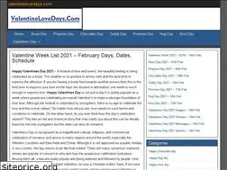 Sites similar to valentinelovedays.com