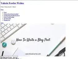 Sites similar to valeriefowlerwrites.com
