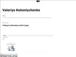 Sites similar to valeriyakolomiychenko.medium.com