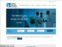 Sites similar to valleyhealthcareers.com