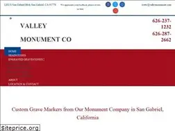 Sites similar to valleymonumentco.com