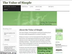 Sites similar to valueofsimple.ca